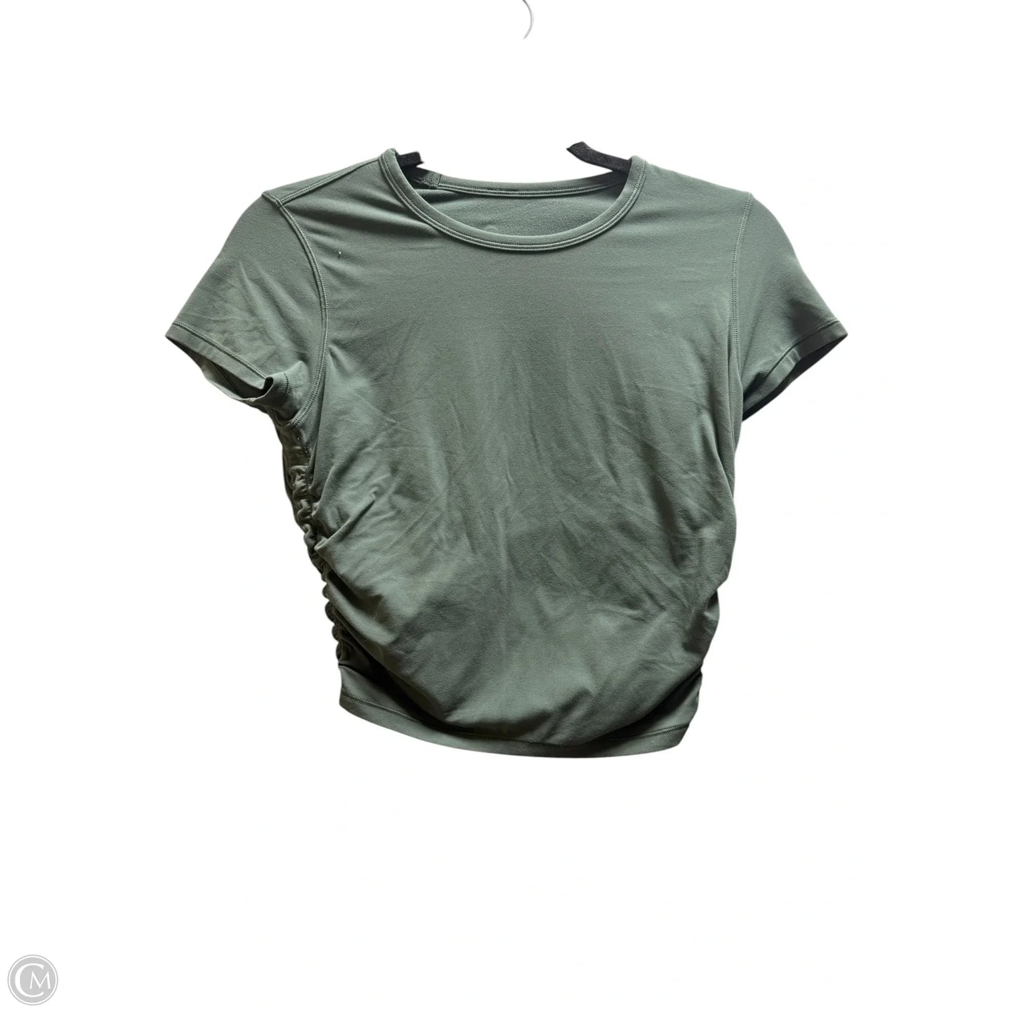 Athletic Top Short Sleeve By Lululemon In Green, Size: 4
