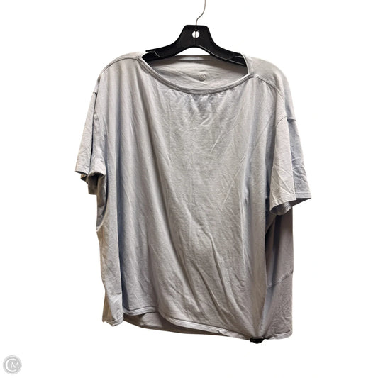 Top Short Sleeve By Lululemon In Blue, Size: Xl