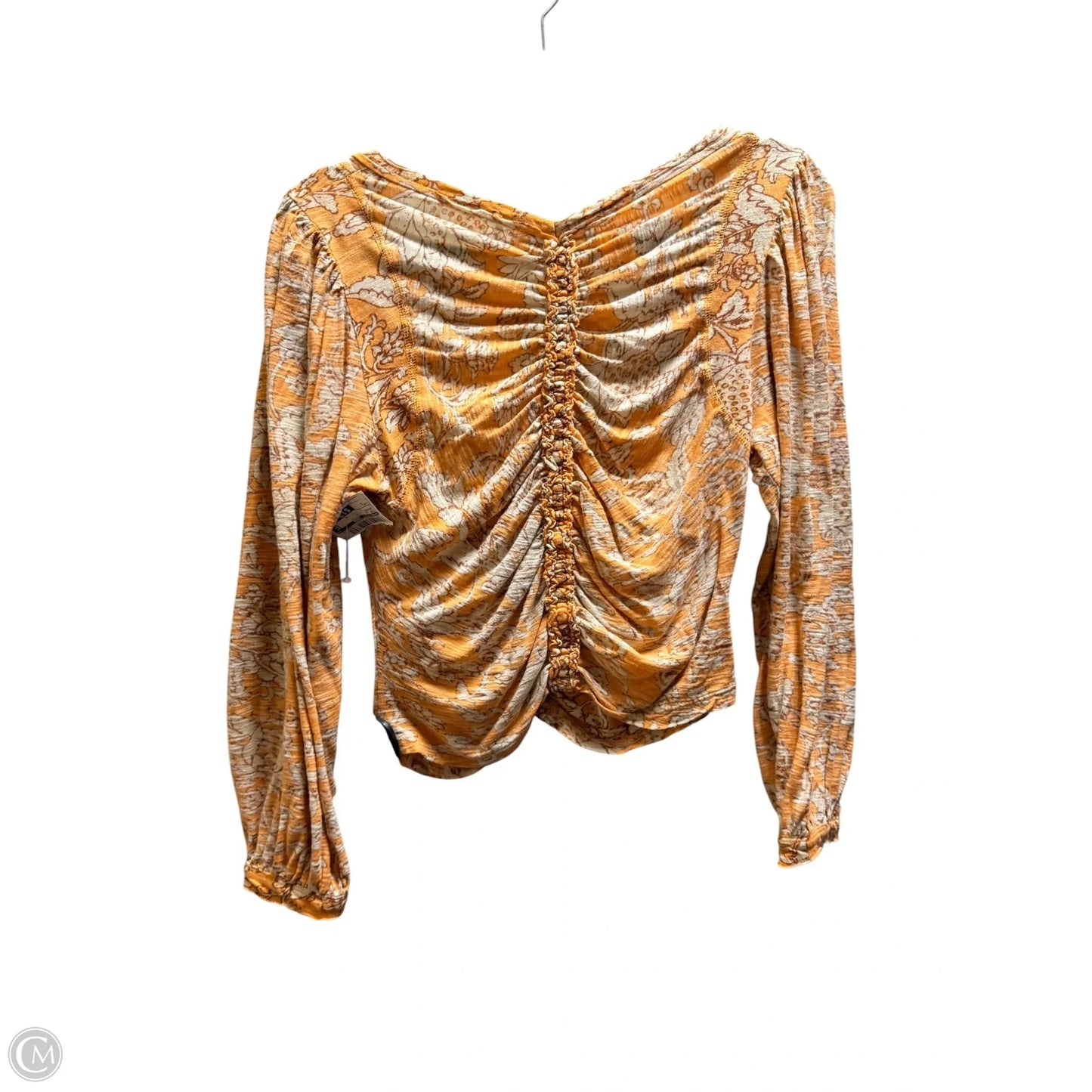 Top Long Sleeve By Free People In Orange, Size: L