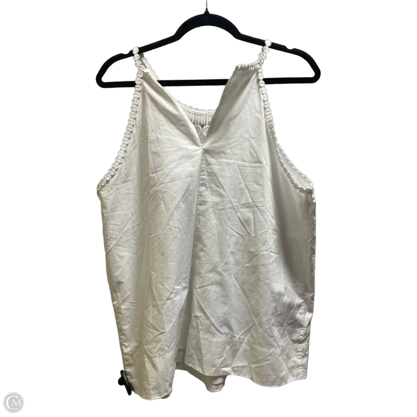 Top Sleeveless Designer By Lilly Pulitzer In White, Size: 14