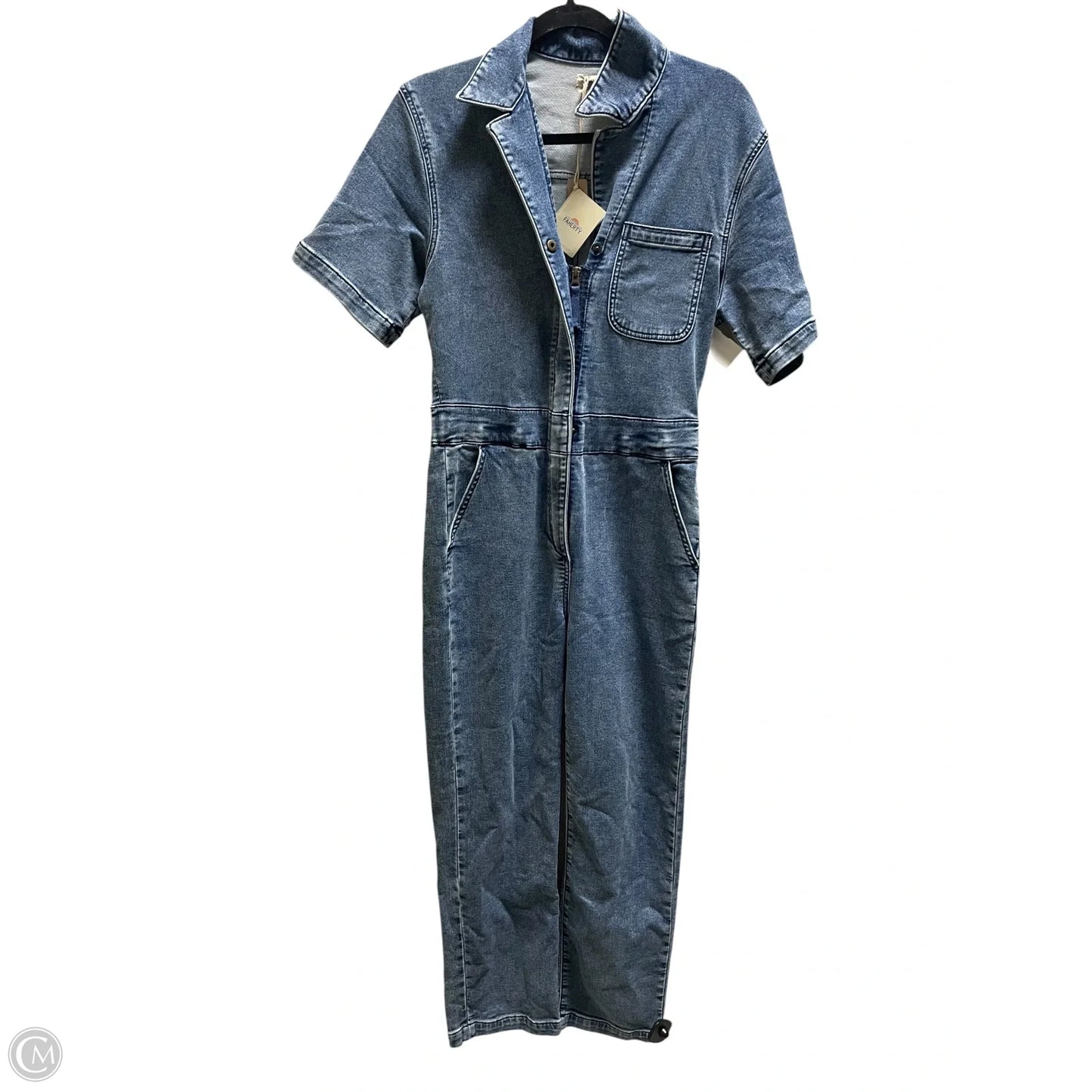 Jumpsuit By Faherty In Blue Denim, Size: Xs