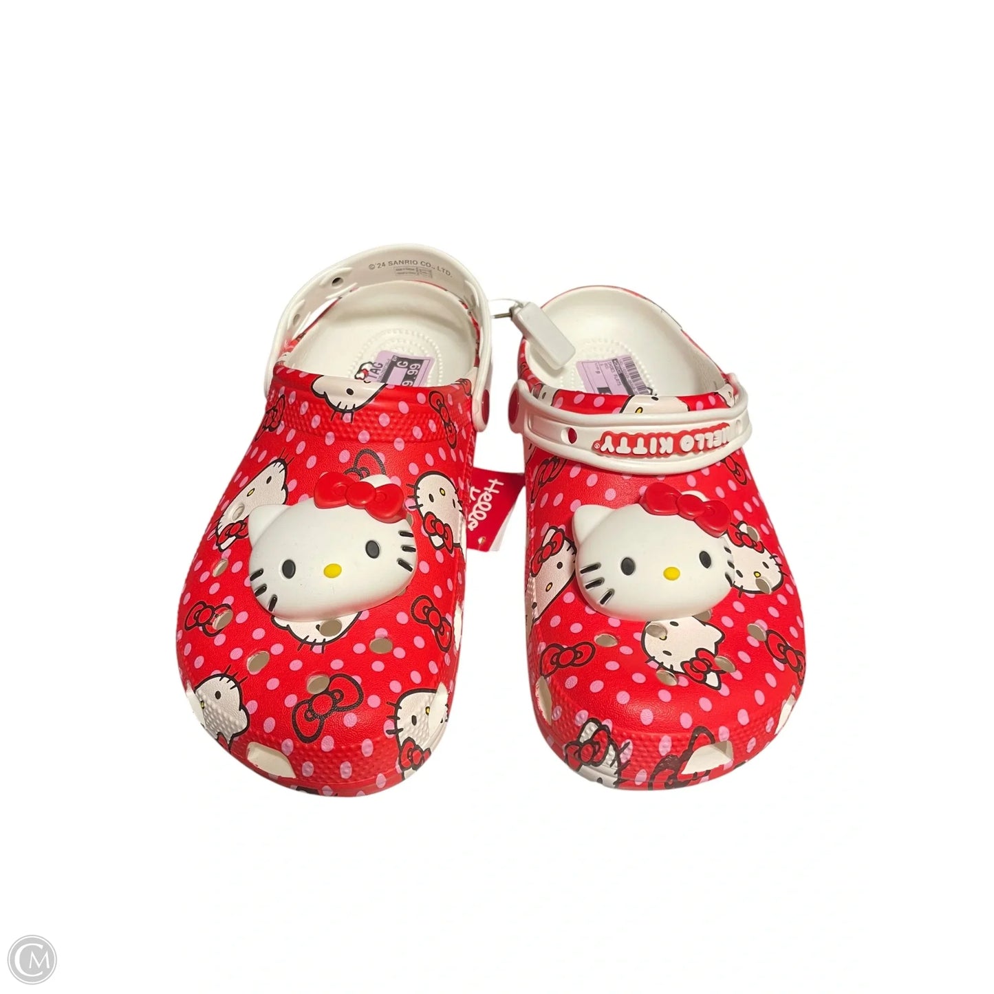 Shoes Flats By Crocs In Red, Size: 9