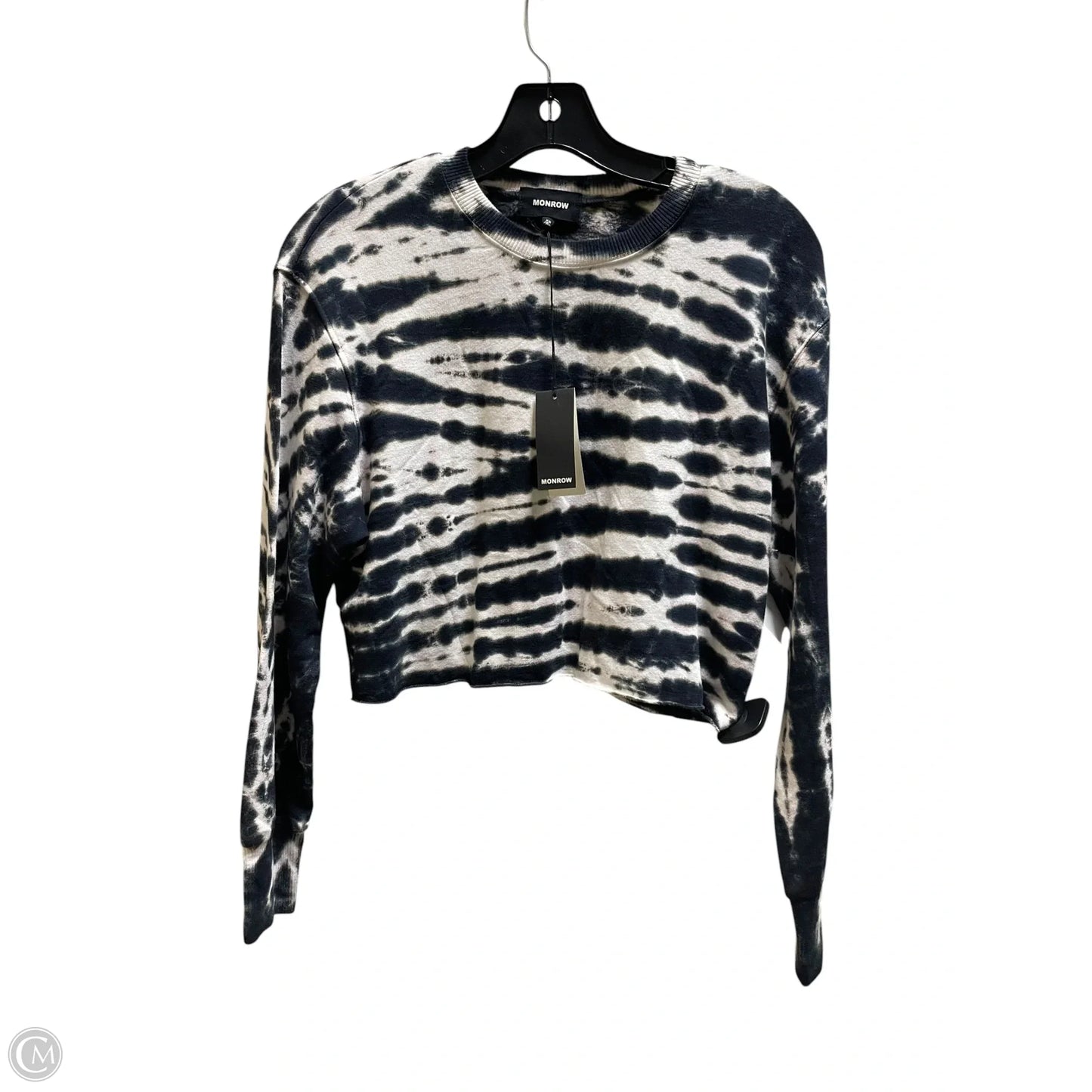 Top Long Sleeve By Monrow In Tie Dye Print, Size: Xs
