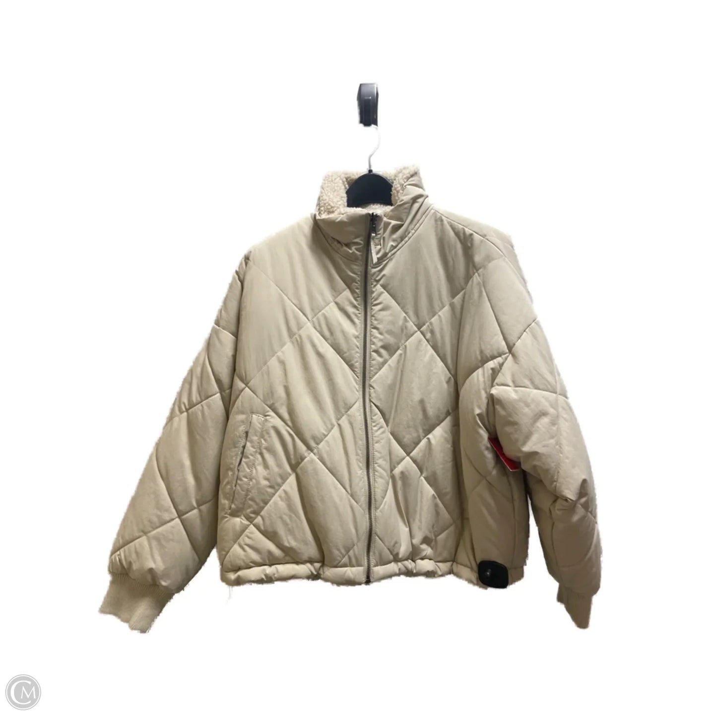 Coat Puffer & Quilted By American Eagle In Tan, Size: M