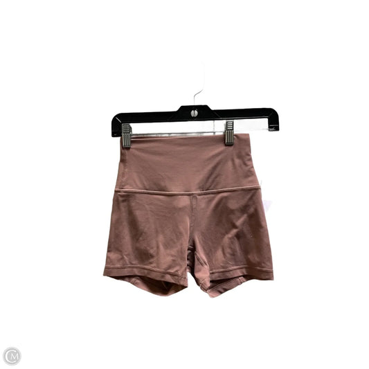 Athletic Shorts By Lululemon In Pink, Size: Xxs