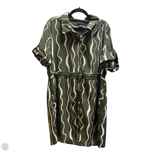 Dress Designer By Halston In Green, Size: 1x