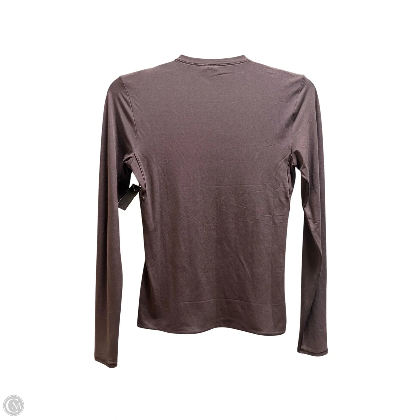 Athletic Top Long Sleeve Collar By Lululemon In Brown, Size: Xs