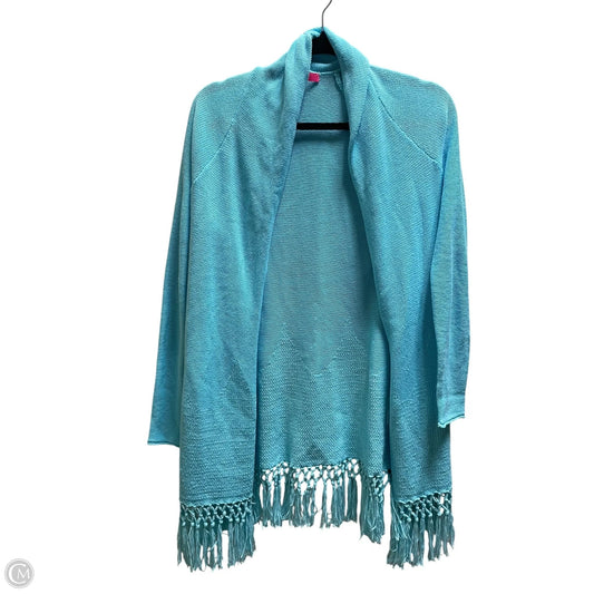Sweater Cardigan Designer By Lilly Pulitzer In Blue, Size: S