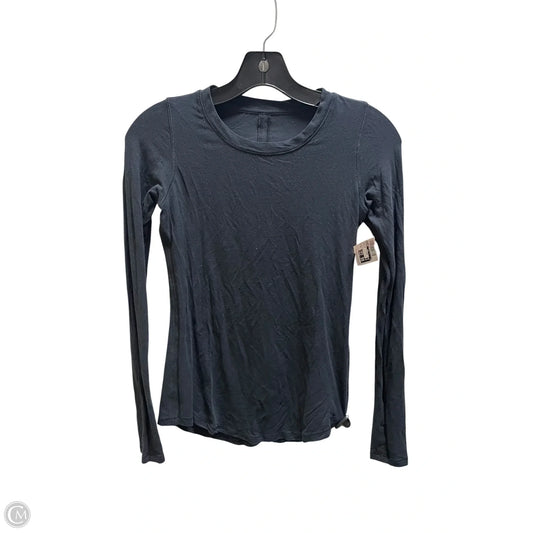 Athletic Top Long Sleeve Collar By Lululemon In Black, Size: Xs