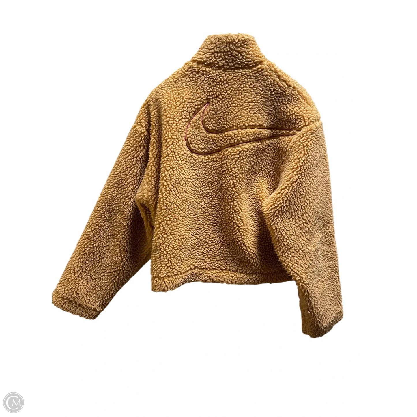 Jacket Faux Fur & Sherpa By Nike In Brown & Purple, Size: M