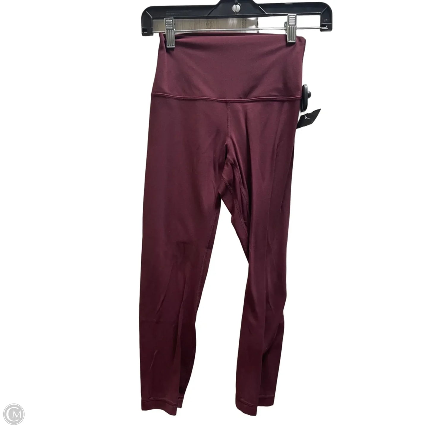 Athletic Leggings By Lululemon In Maroon, Size: 4