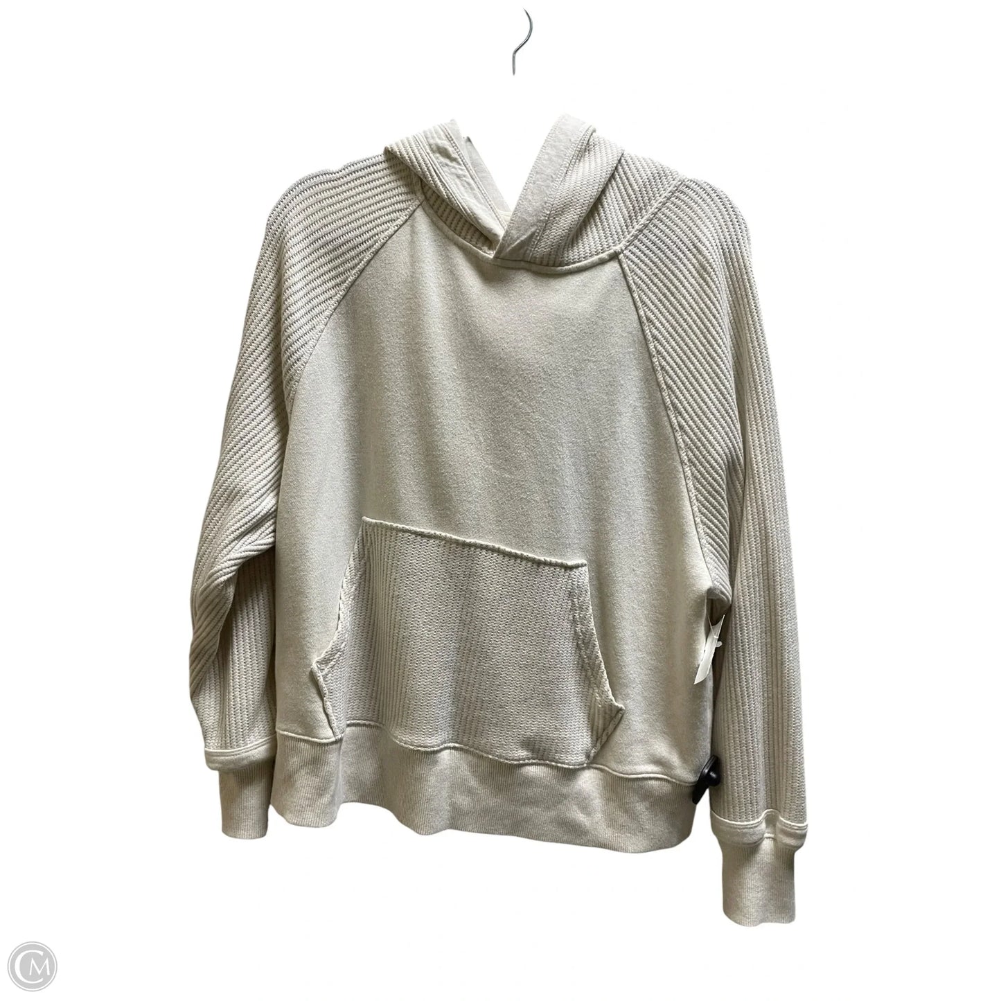 Sweatshirt Hoodie By Aerie In Cream, Size: S