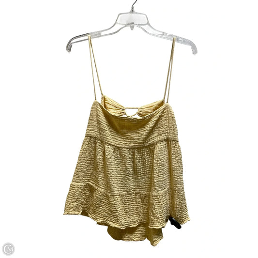 Top Sleeveless By Zara In Yellow, Size: L