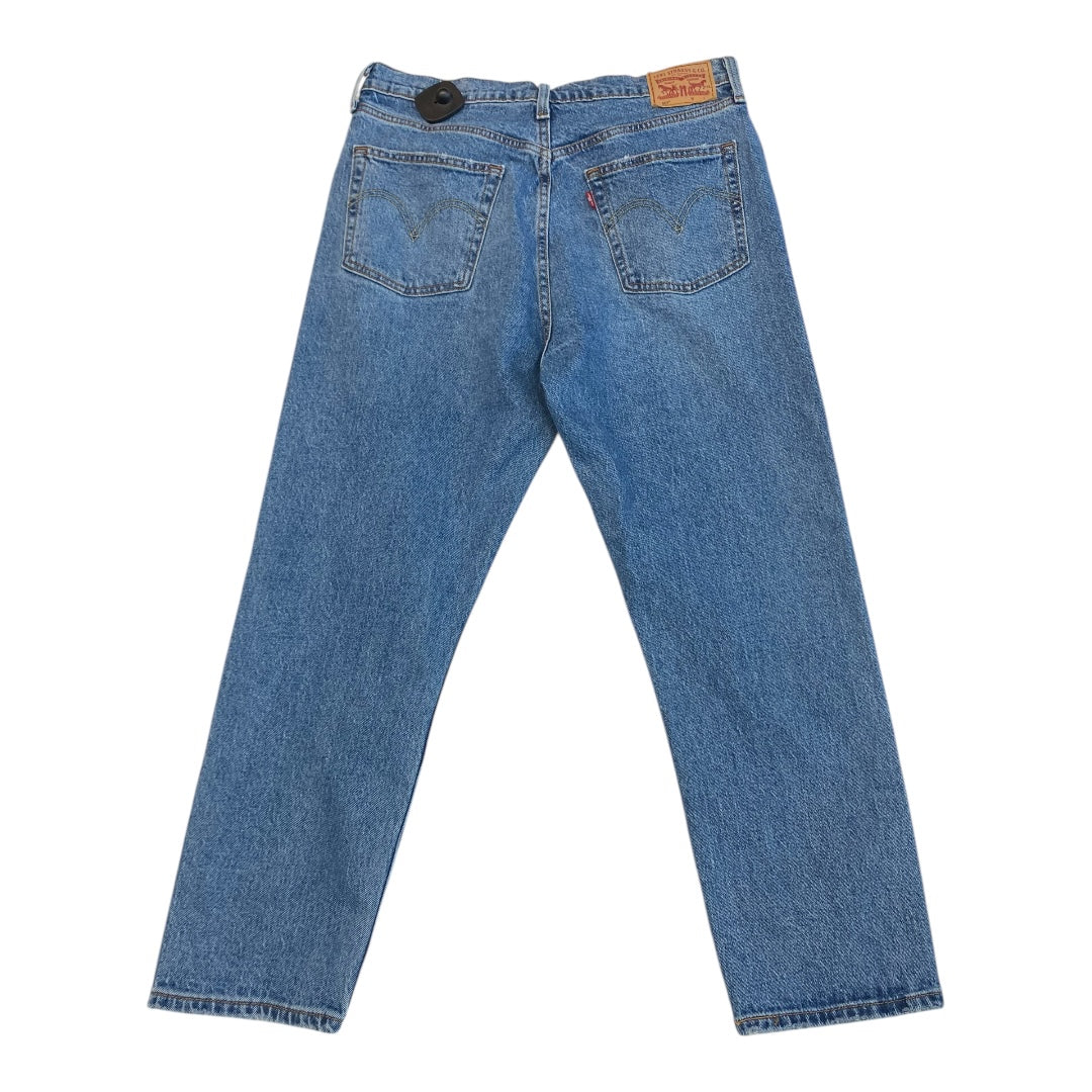 Jeans Boyfriend By Levis In Blue Denim, Size:12