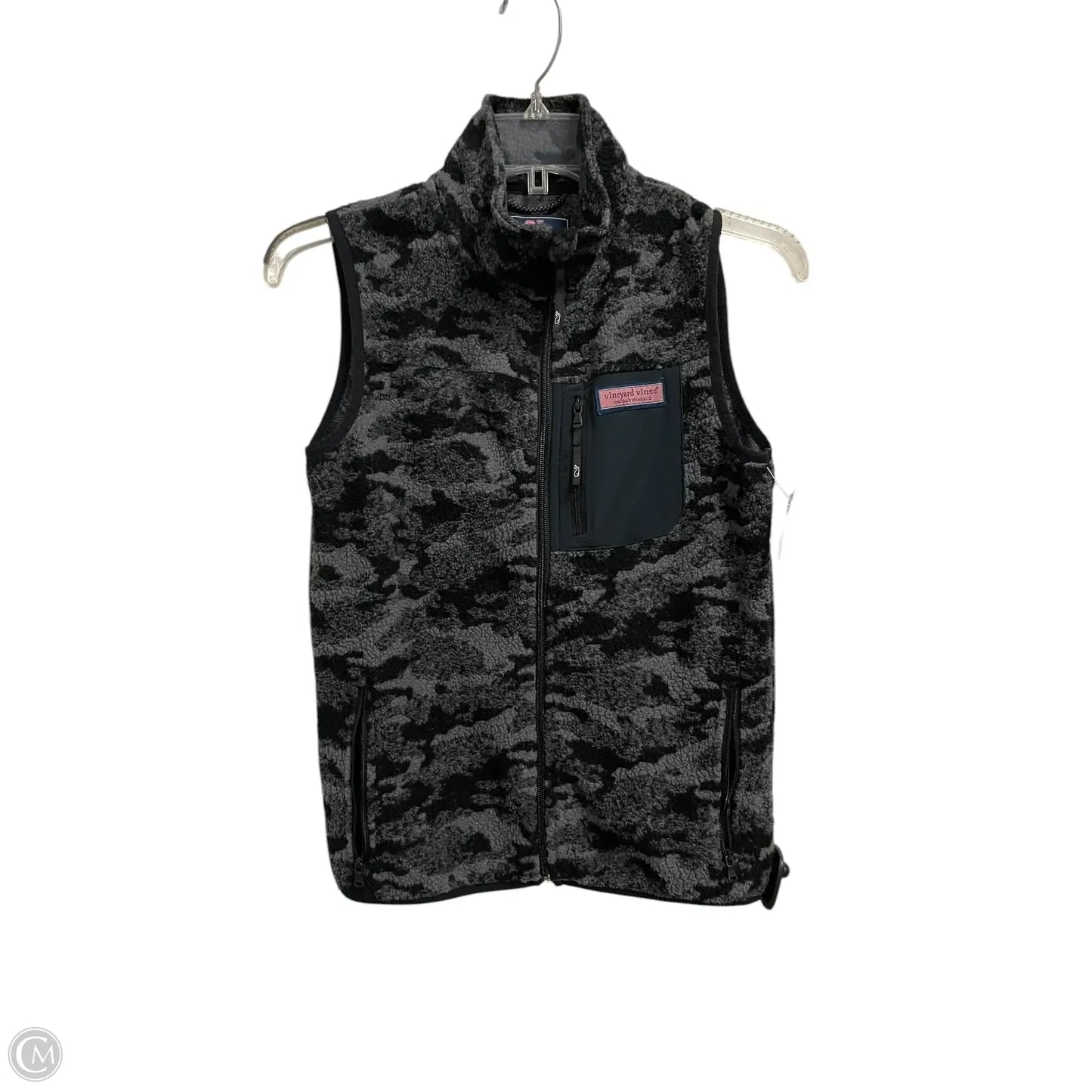 Vest Fleece By Vineyard Vines In Black, Size: M