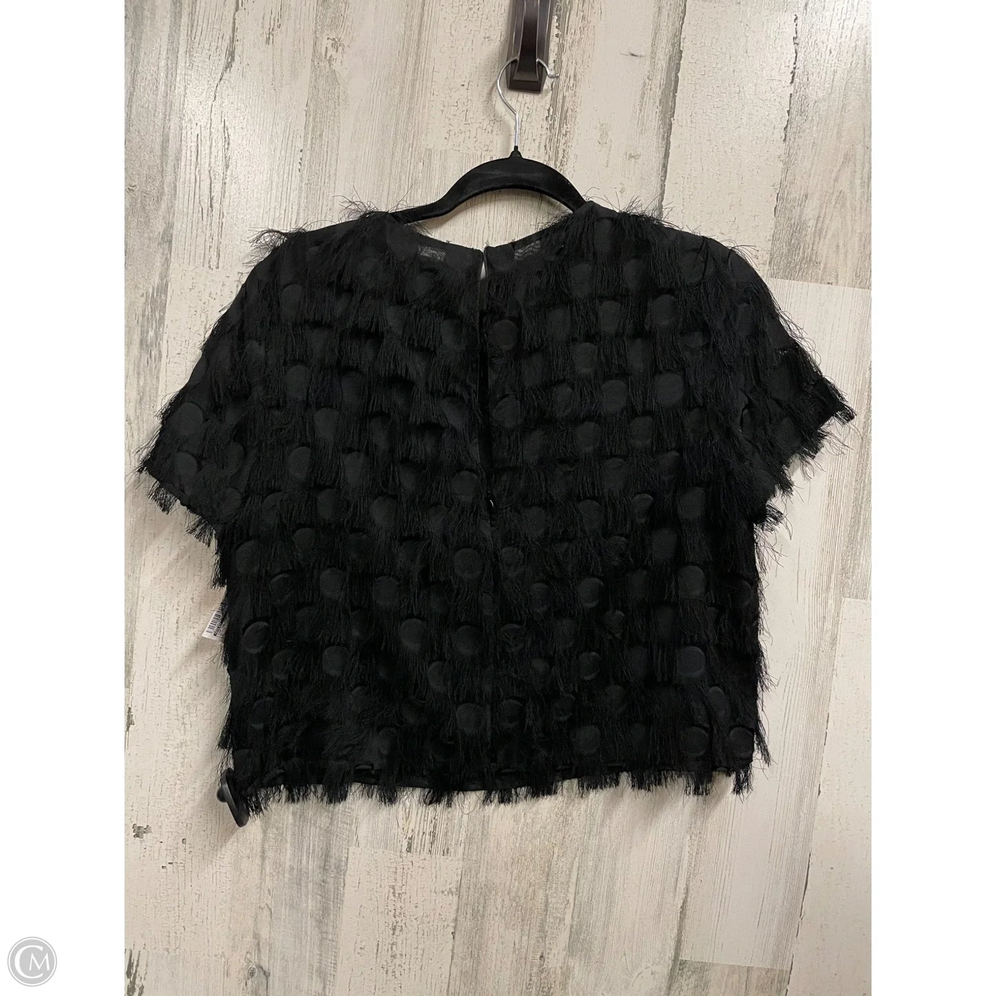 Top Short Sleeve By Esley In Black, Size: M