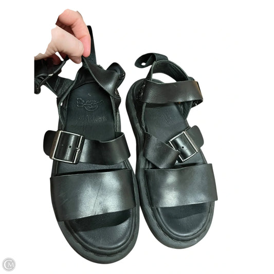 Sandals Flats By Dr Martens In Black, Size: 6