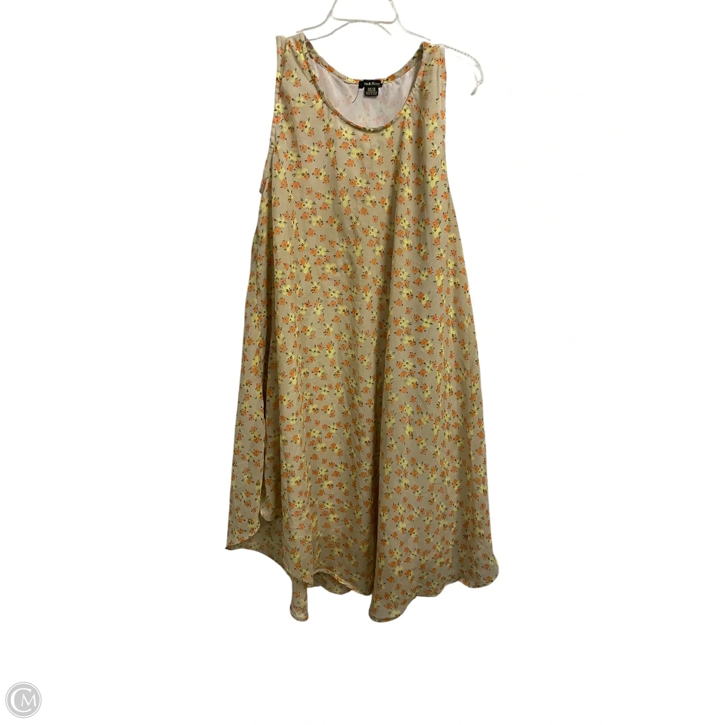 Dress Casual Maxi By Clothes Mentor In Yellow, Size: Osfm