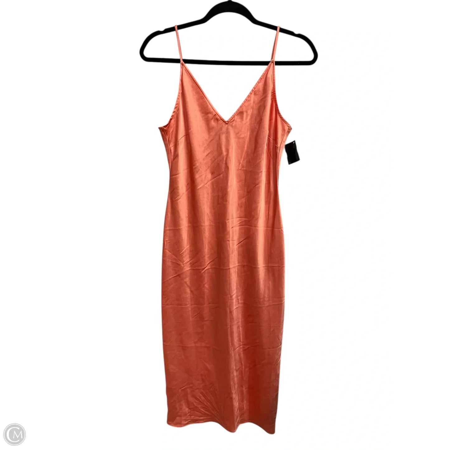 Dress Party Long By Express In Coral, Size: M