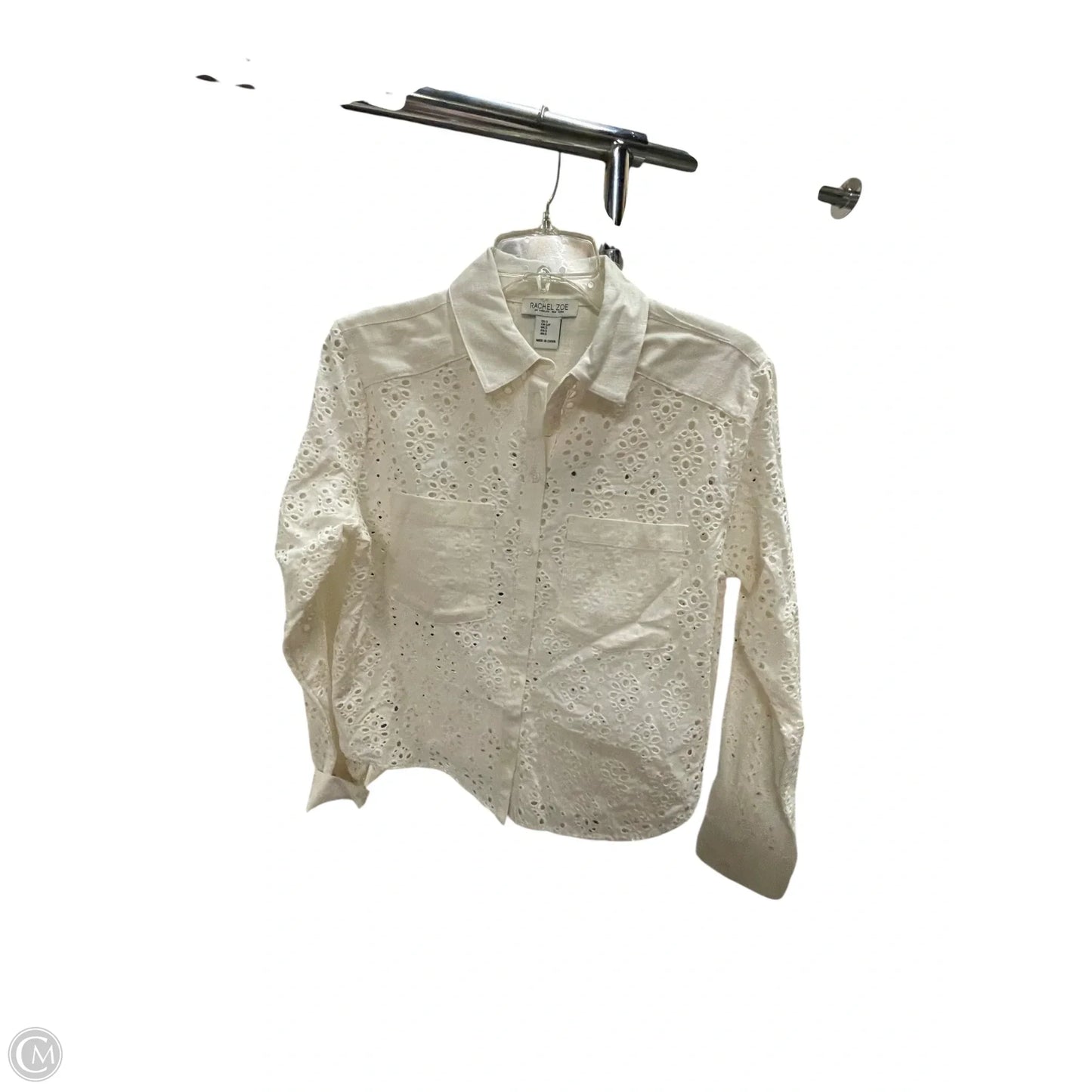 Top Long Sleeve By Rachel Zoe In Tan, Size: S