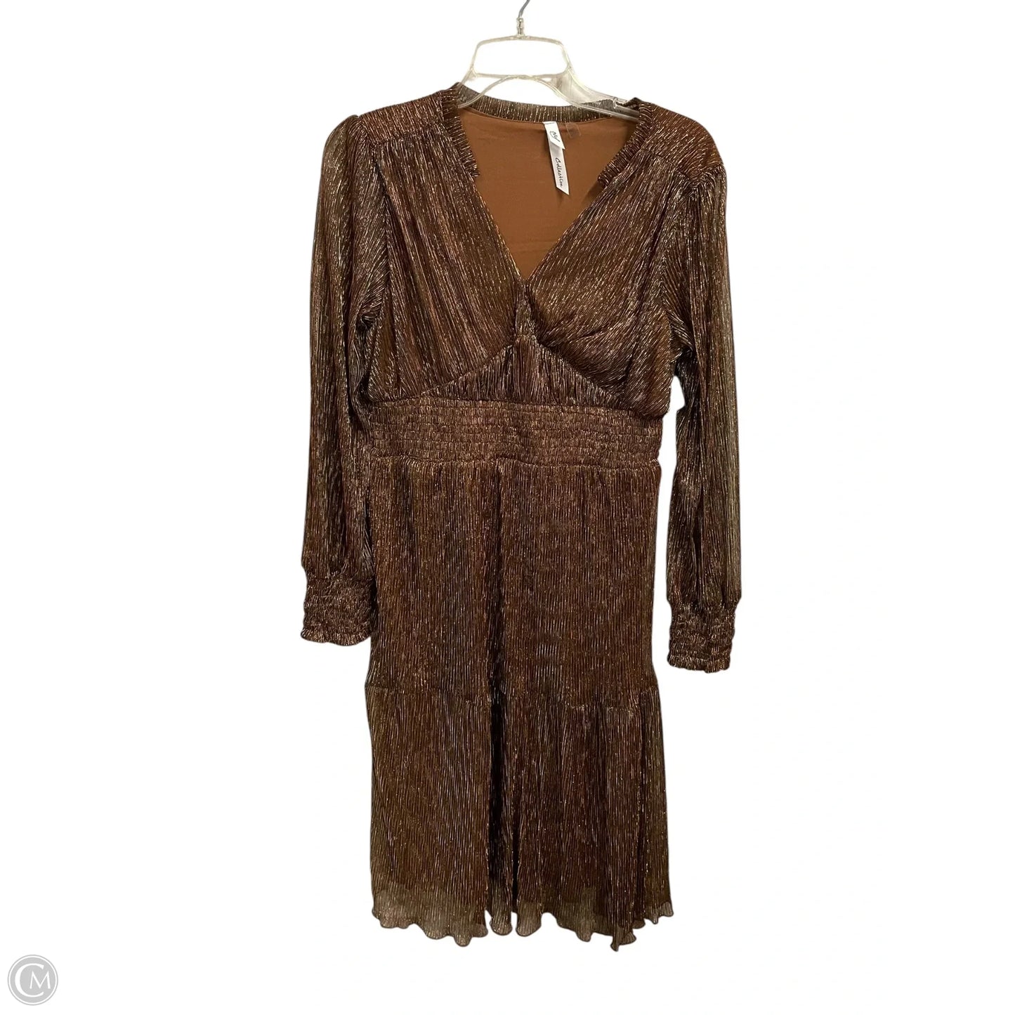 Dress Casual Maxi By Ny Collection In Gold, Size: M