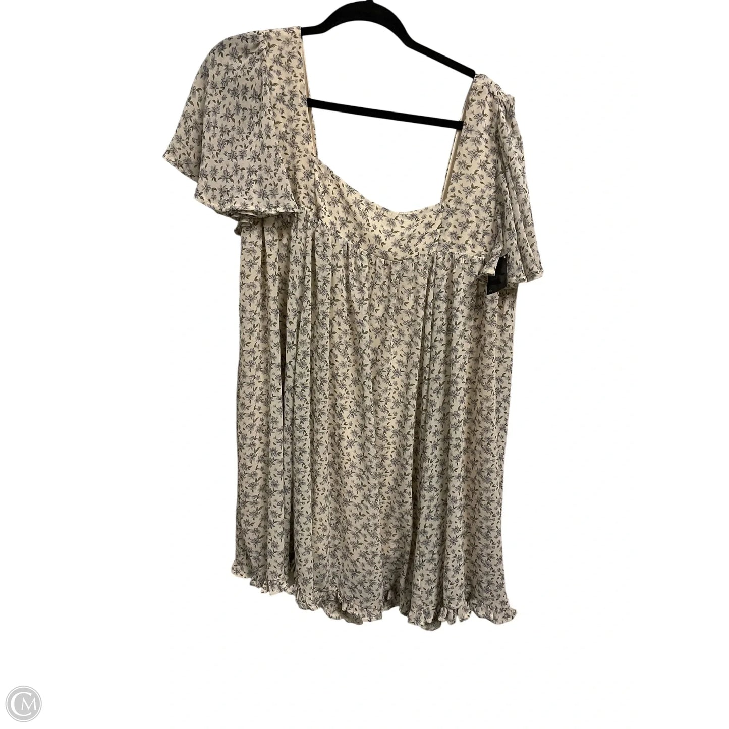 Dress Casual Midi By Clothes Mentor In Cream, Size: L