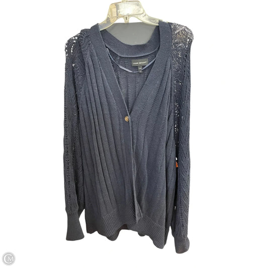Sweater By Lane Bryant In Blue, Size: 22