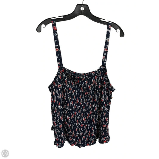Top Sleeveless By Torrid In Navy, Size: 4x
