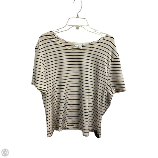 Top Short Sleeve By Clothes Mentor In Striped Pattern, Size: 3x