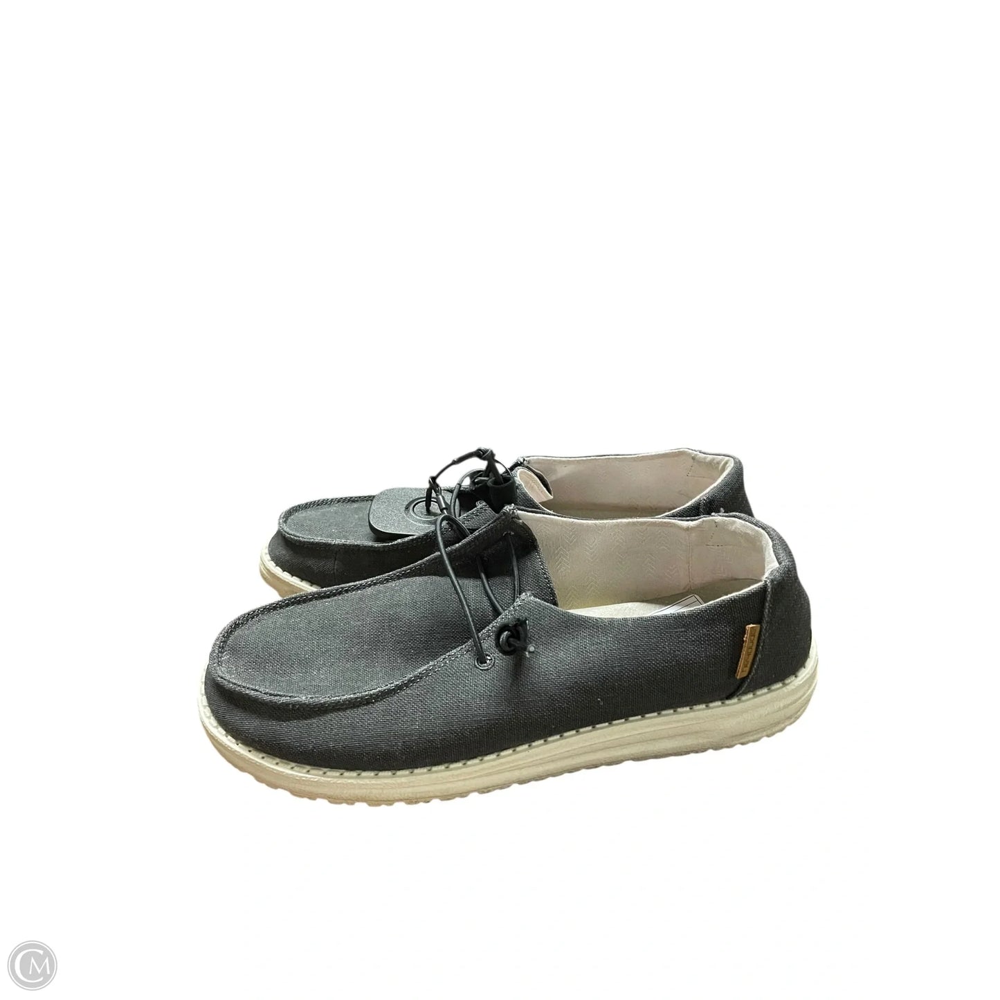 Shoes Flats By Hey Dude In Grey, Size: 9