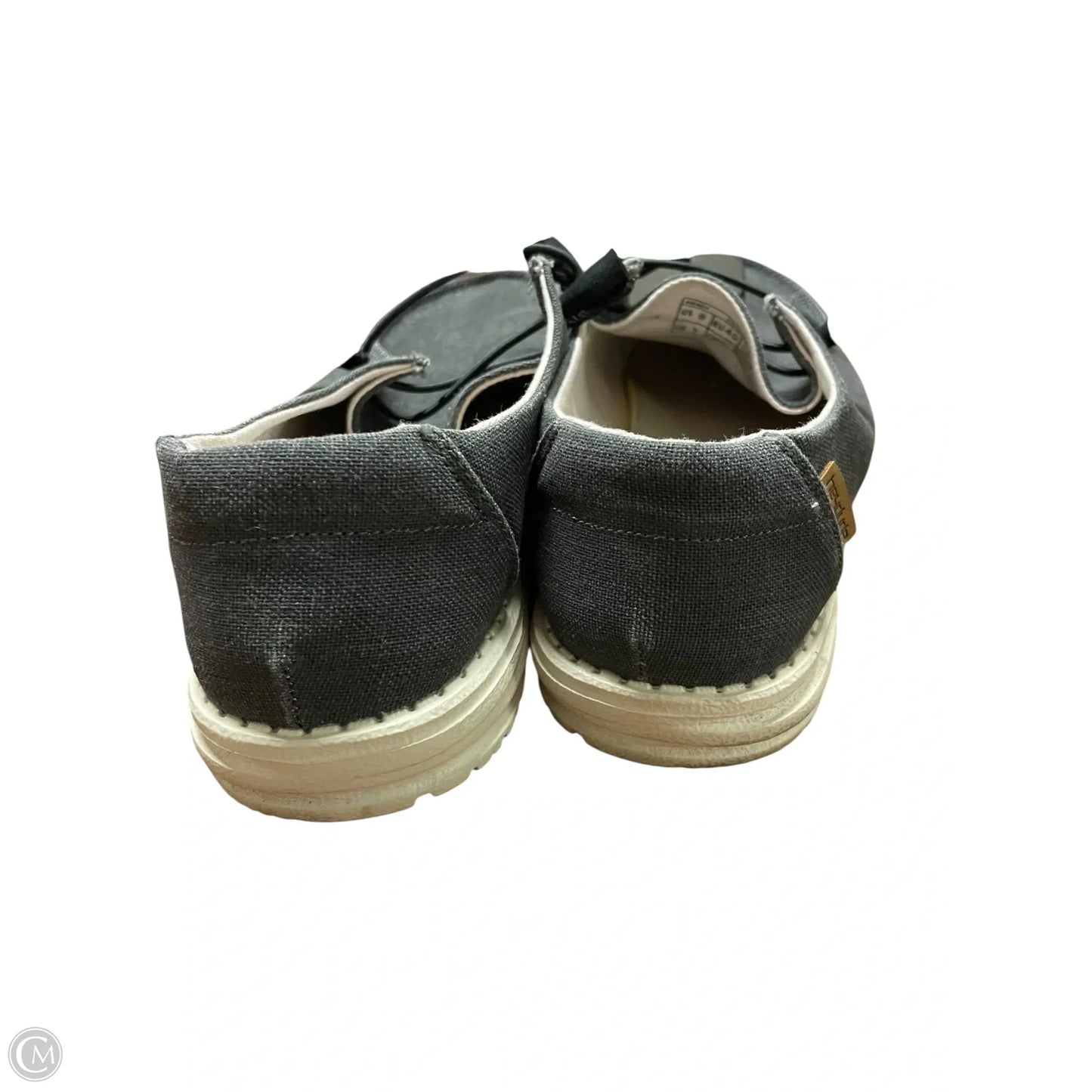 Shoes Flats By Hey Dude In Grey, Size: 9