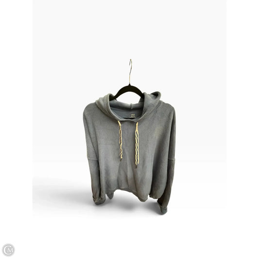 Sweatshirt Hoodie By Aerie In Blue, Size: Xxl