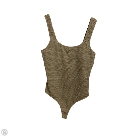 Bodysuit By Clothes Mentor In Tan, Size: 1x