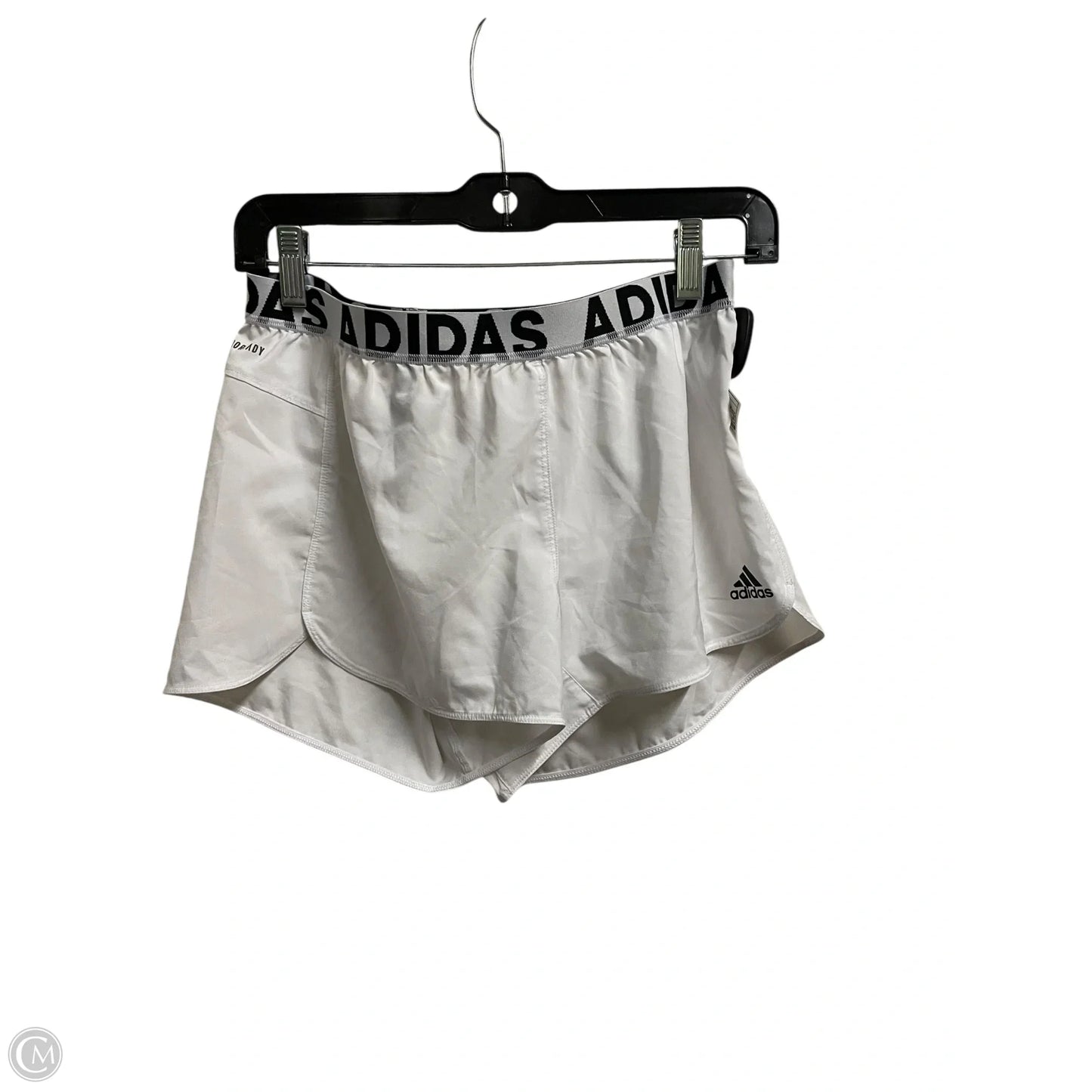 Athletic Shorts By Adidas In White, Size: M