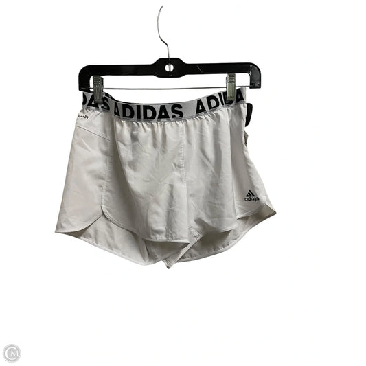 Athletic Shorts By Adidas In White, Size: M