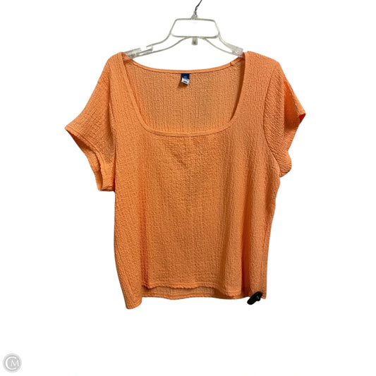 Top Short Sleeve By Old Navy In Orange, Size: 2x