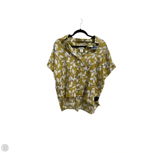 Top Short Sleeve By Rachel Zoe In Yellow, Size: S