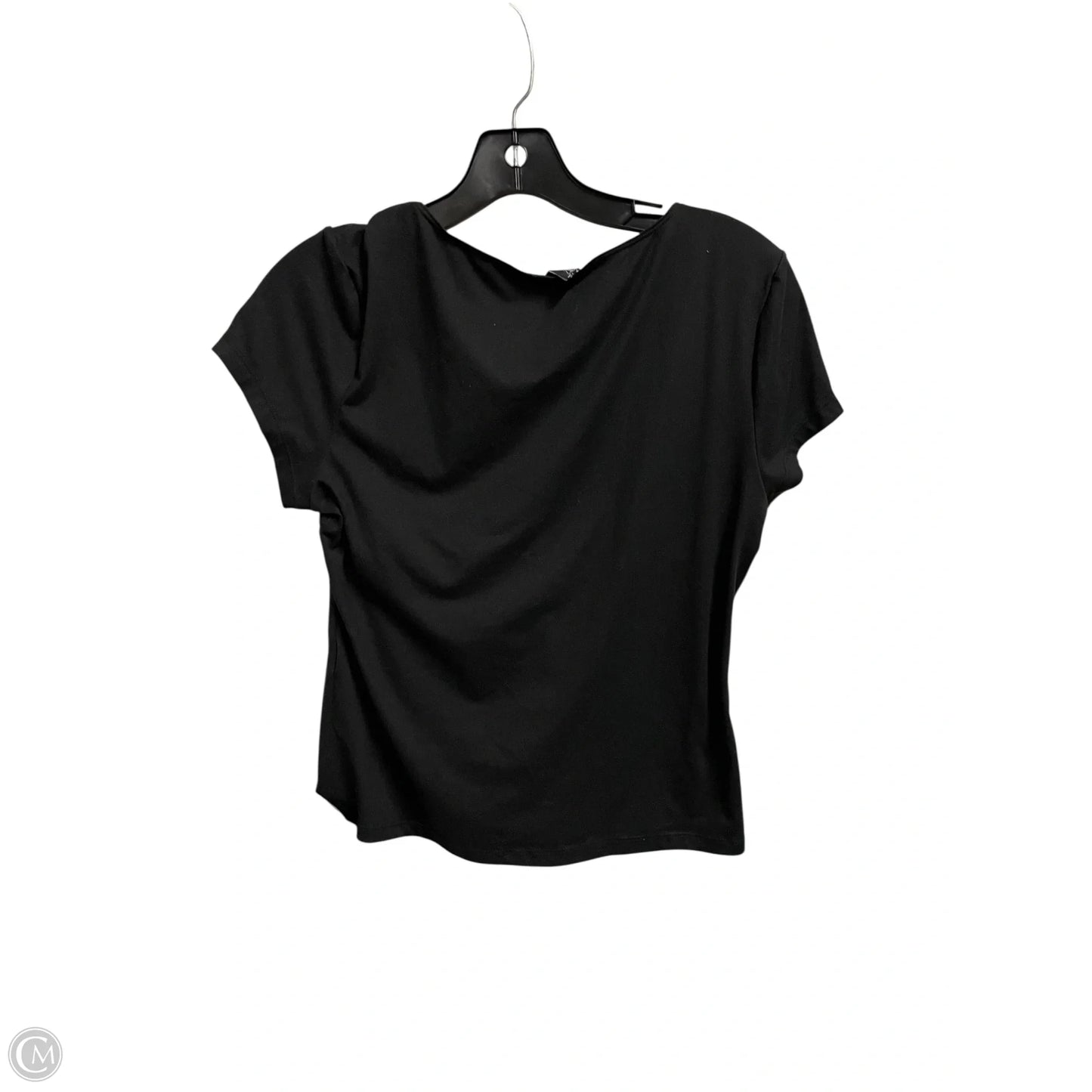 Top Short Sleeve By Clothes Mentor In Black, Size: L