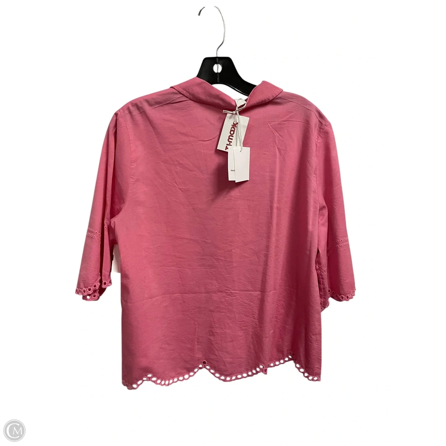 Top Short Sleeve By Beachlunchlounge In Pink, Size: L