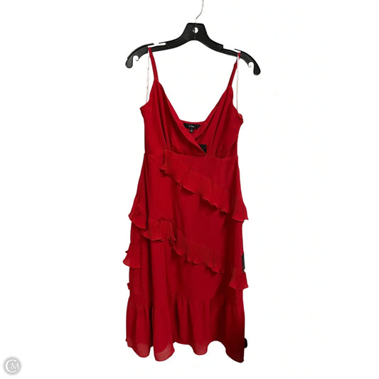 Dress Casual Midi By Lulus In Red, Size: M