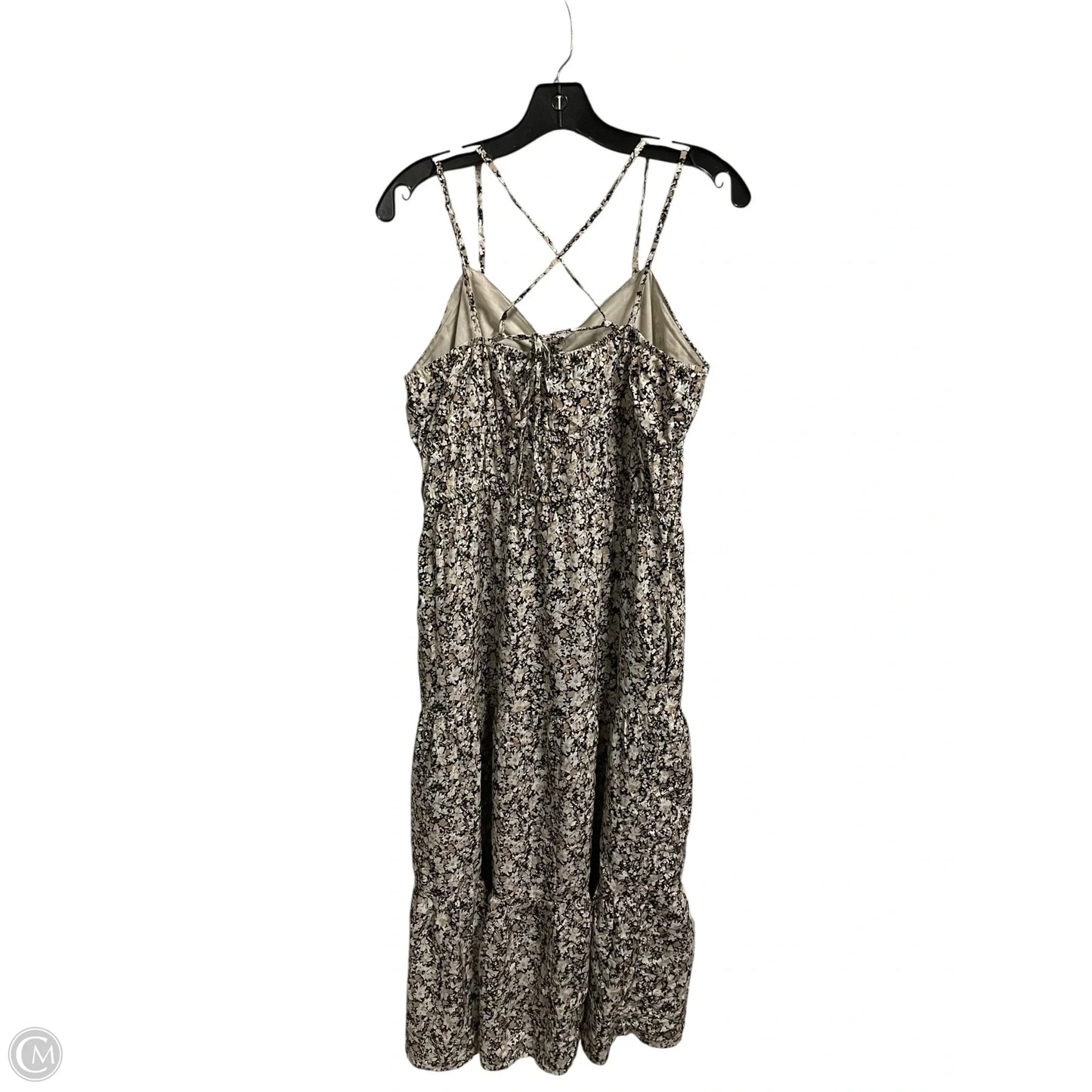 Dress Casual Midi By Time And Tru In Floral Print, Size: M