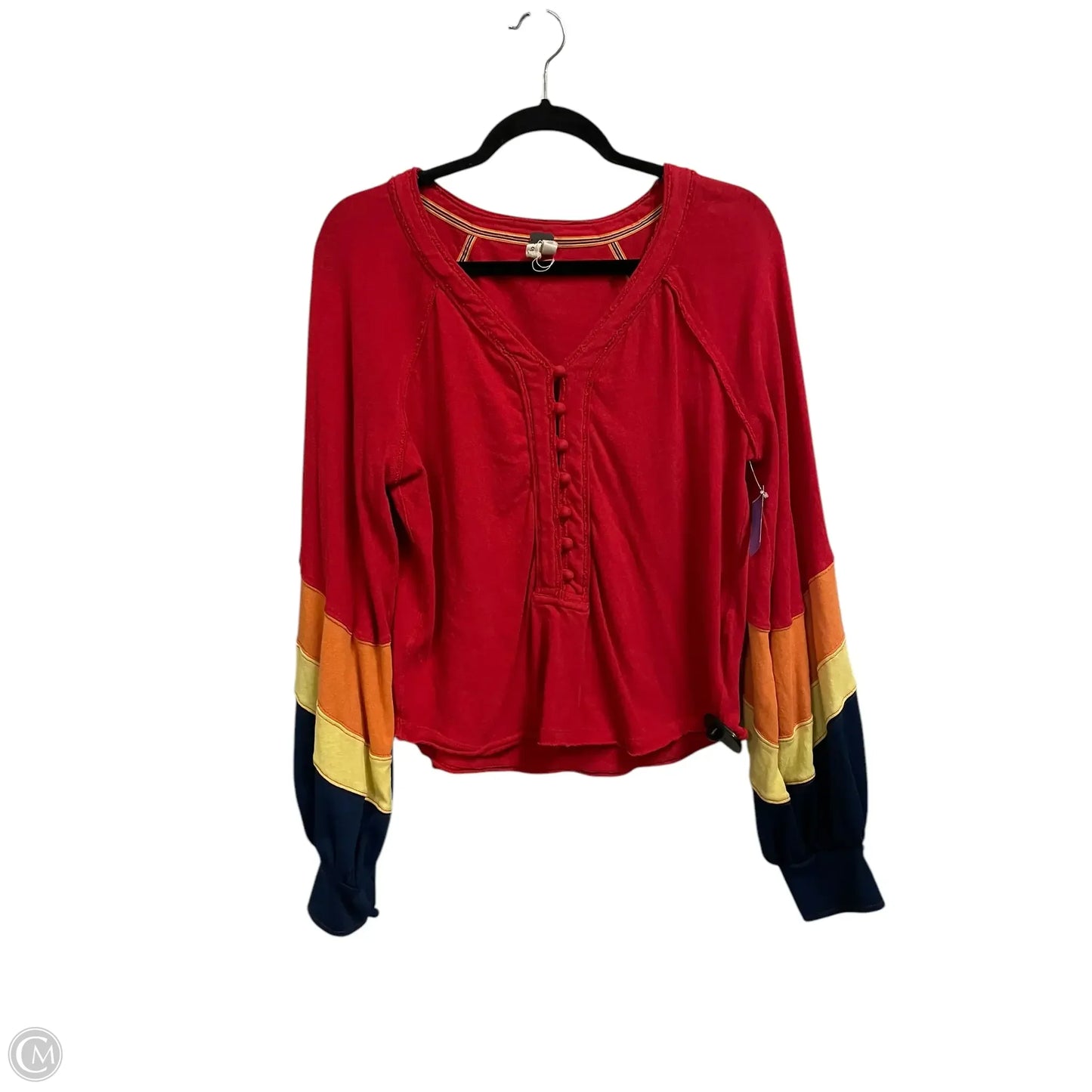 Top Long Sleeve By We The Free In Red, Size: S
