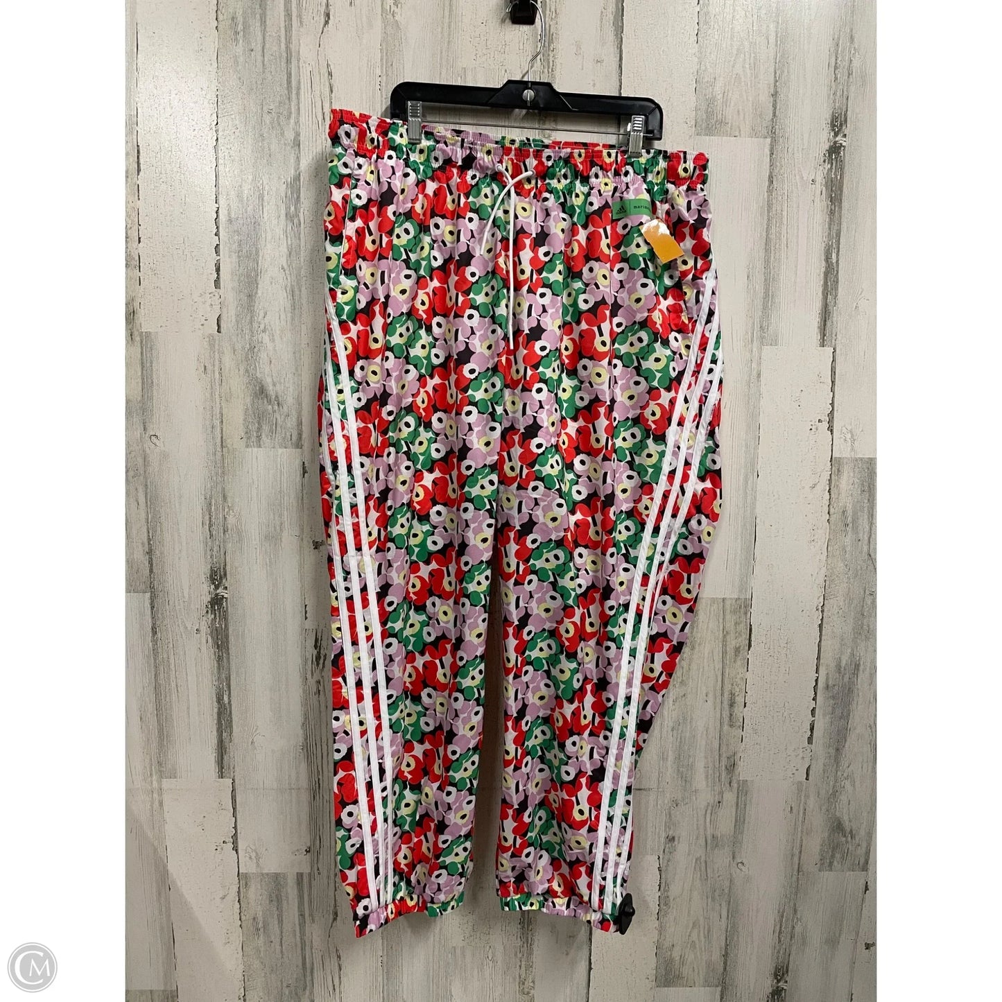 Athletic Pants By Adidas In Floral Print, Size: 2x