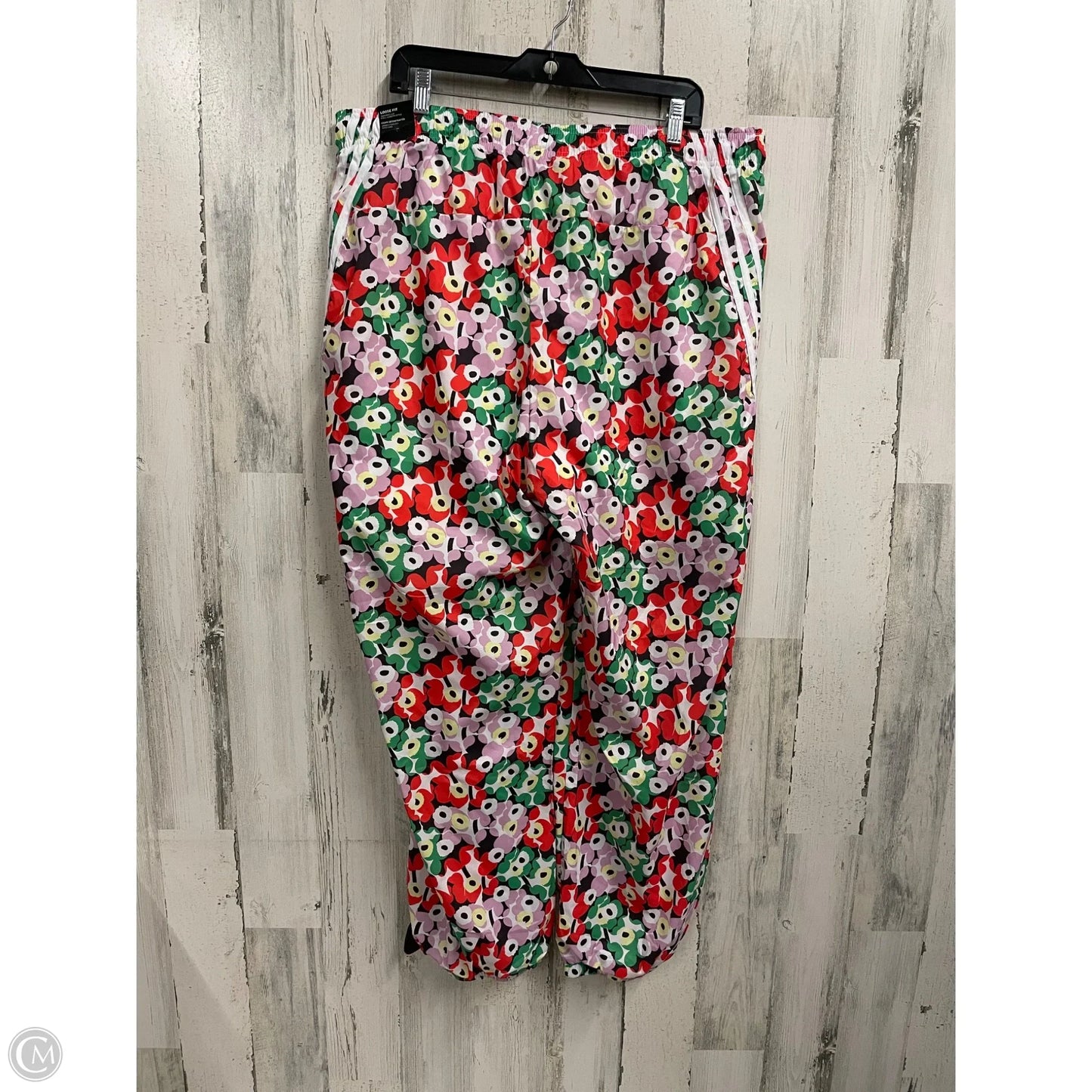 Athletic Pants By Adidas In Floral Print, Size: 2x