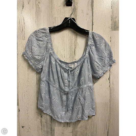 Top Short Sleeve By Clothes Mentor In Blue, Size: L