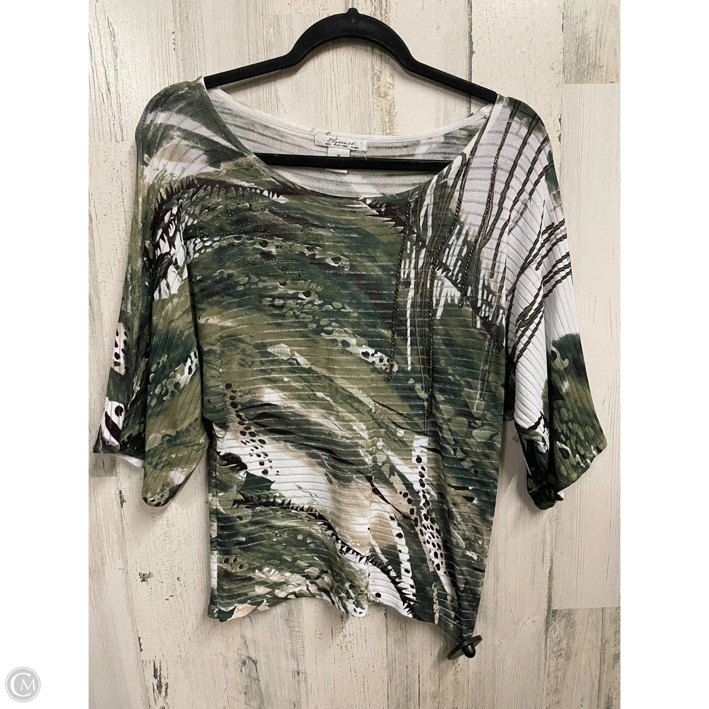 Top Short Sleeve By Clothes Mentor In Green, Size: M