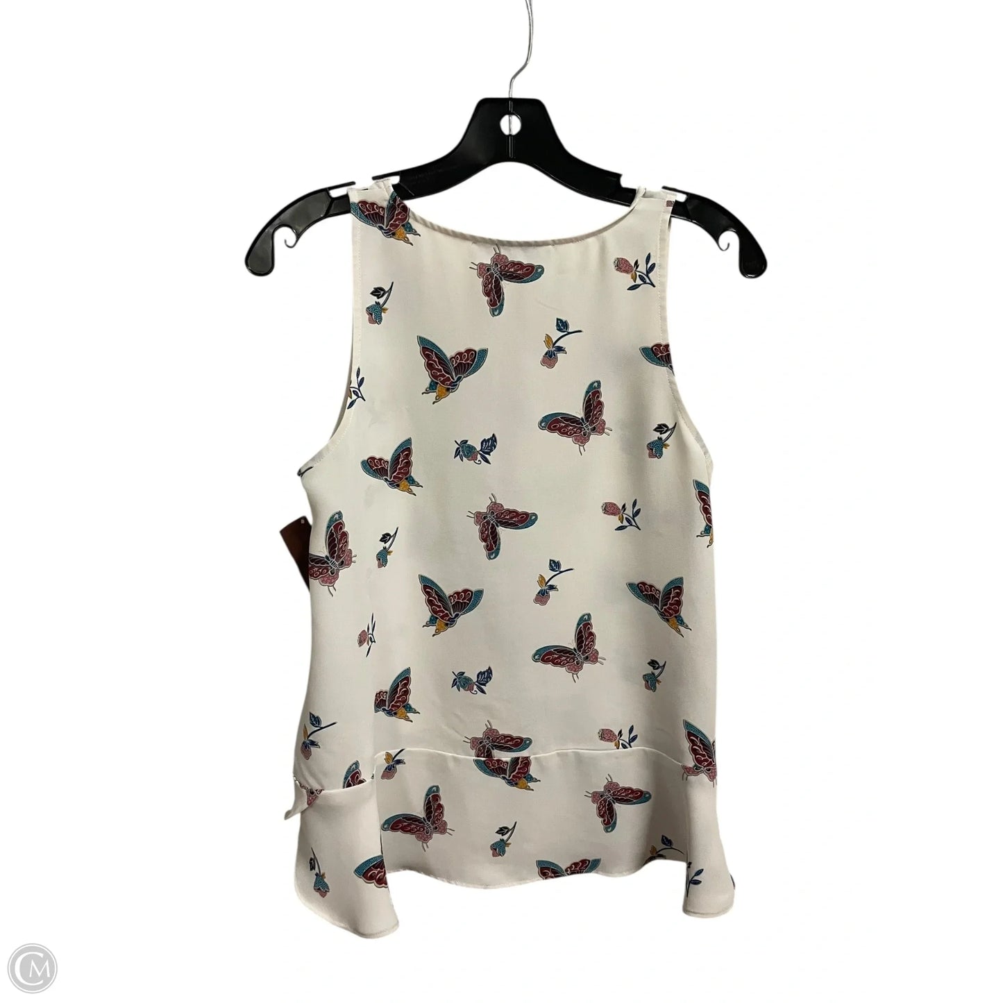Top Sleeveless By Loft In White, Size: S