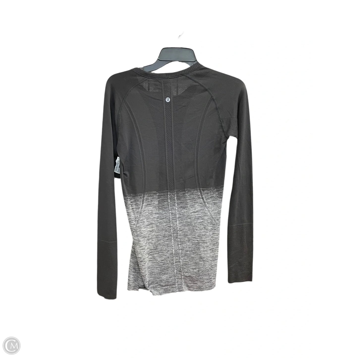 Athletic Top Long Sleeve Collar By Lululemon In Black, Size: 8