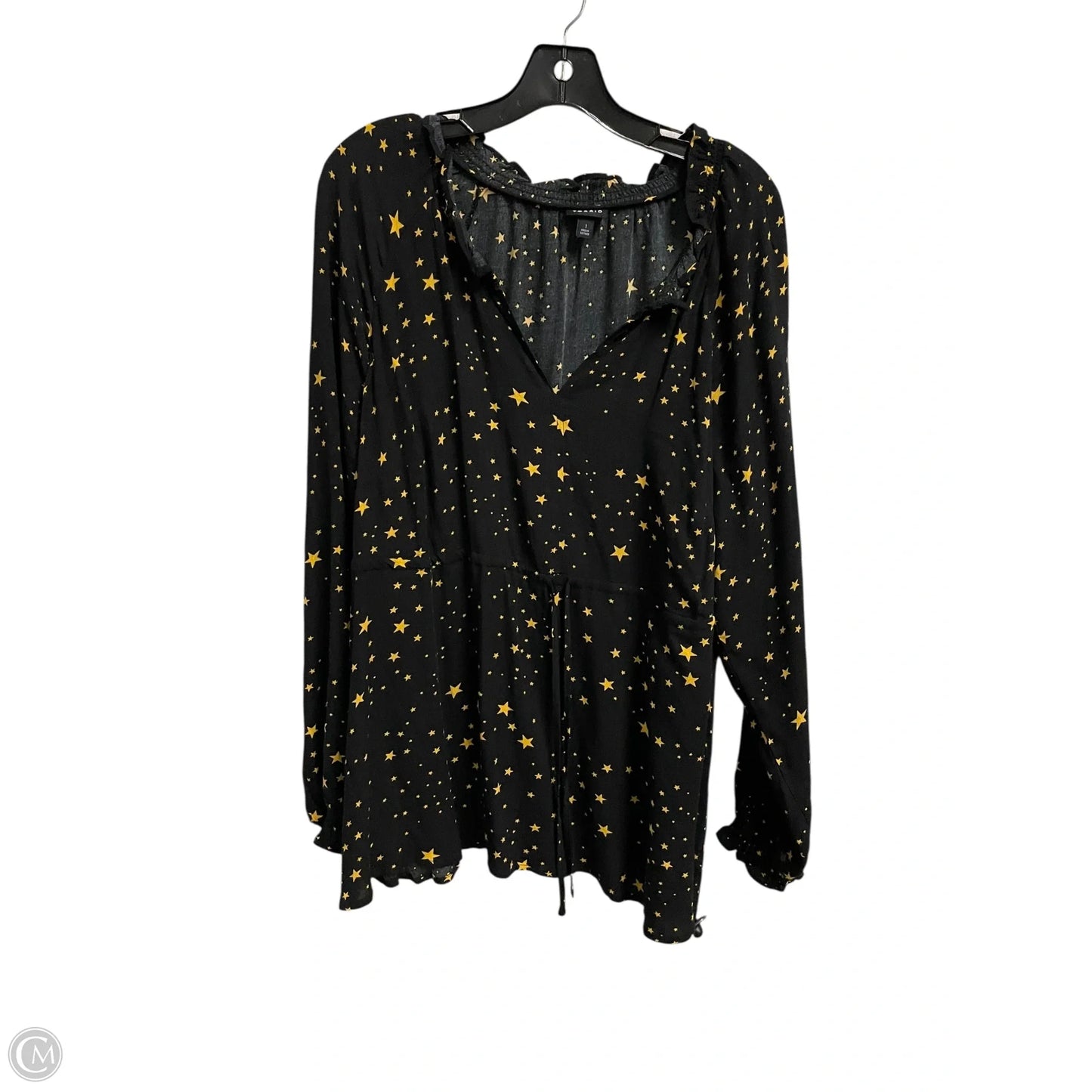 Top Long Sleeve By Torrid In Black, Size: 1x