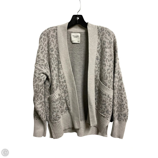 Sweater Cardigan By Abercrombie And Fitch In Grey, Size: S